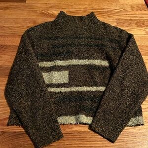 Vintage brown mock neck turtleneck sweater